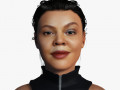 Tessa Thompson 3D Rigged model ready for animation Model 3D