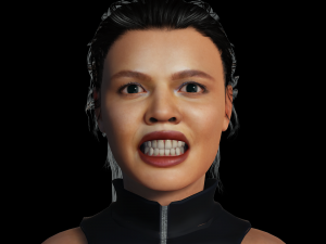 Tessa Thompson 3D Rigged model ready for animation 3D Модель
