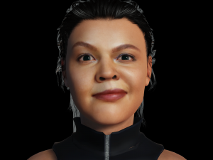 Tessa Thompson 3D Rigged model ready for animation 3D Модель