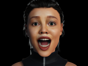 Tessa Thompson 3D Rigged model ready for animation 3D Модель