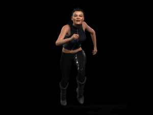 Tessa Thompson 3D Rigged model ready for animation 3D Модель