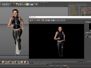 Tessa Thompson 3D Rigged model ready for animation 3D Модель