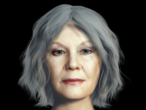 Judi Dench 3D Rigged model ready for animation Modelo 3D