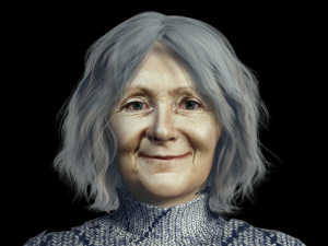 Old Women 3D Rigged model ready for animation 3D-Modell