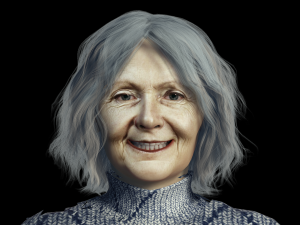 Old Women 3D Rigged model ready for animation 3D-Modell