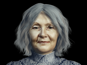 Old Women 3D Rigged model ready for animation 3D-Modell
