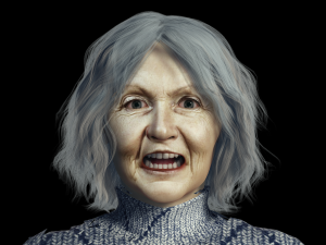 Old Women 3D Rigged model ready for animation 3D-Modell