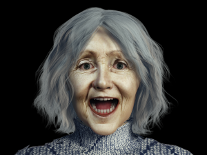 Old Women 3D Rigged model ready for animation 3D-Modell