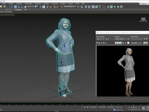 Old Women 3D Rigged model ready for animation 3D-Modell