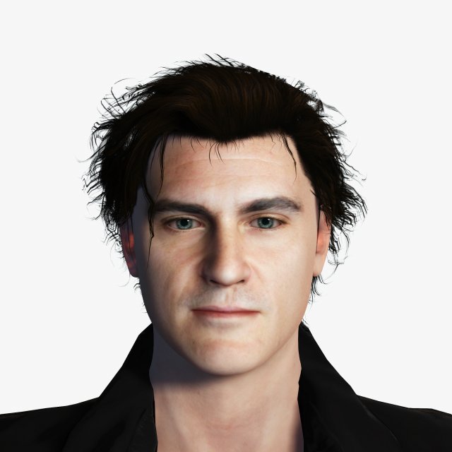 Joaquin Phoenix 3D Rigged model ready for animation Modelo 3D .c4d .max .obj .3ds .fbx .stl .blend 