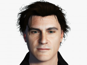 Joaquin Phoenix 3D Rigged model ready for animation 3D Model