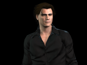 Joaquin Phoenix 3D Rigged model ready for animation Modelo 3D