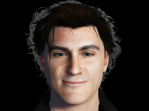 Joaquin Phoenix 3D Rigged model ready for animation Modelo 3D