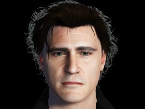 Joaquin Phoenix 3D Rigged model ready for animation Modelo 3D