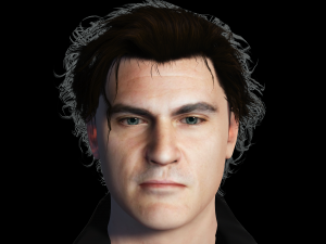 Joaquin Phoenix 3D Rigged model ready for animation Modelo 3D