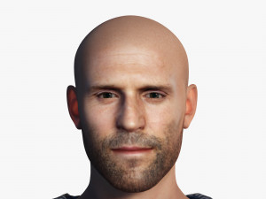 Jason Statham 3D Rigged model ready for animation 3D Model