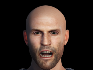 Jason Statham 3D Rigged model ready for animation Modelo 3D