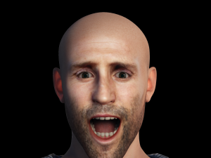 Jason Statham 3D Rigged model ready for animation Modelo 3D
