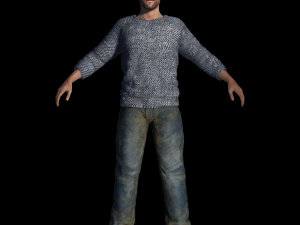 Jason Statham 3D Rigged model ready for animation Modelo 3D
