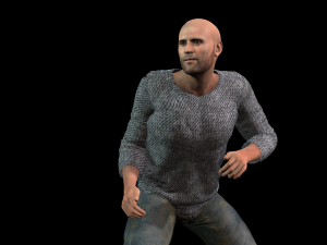 Jason Statham 3D Rigged model ready for animation Modelo 3D