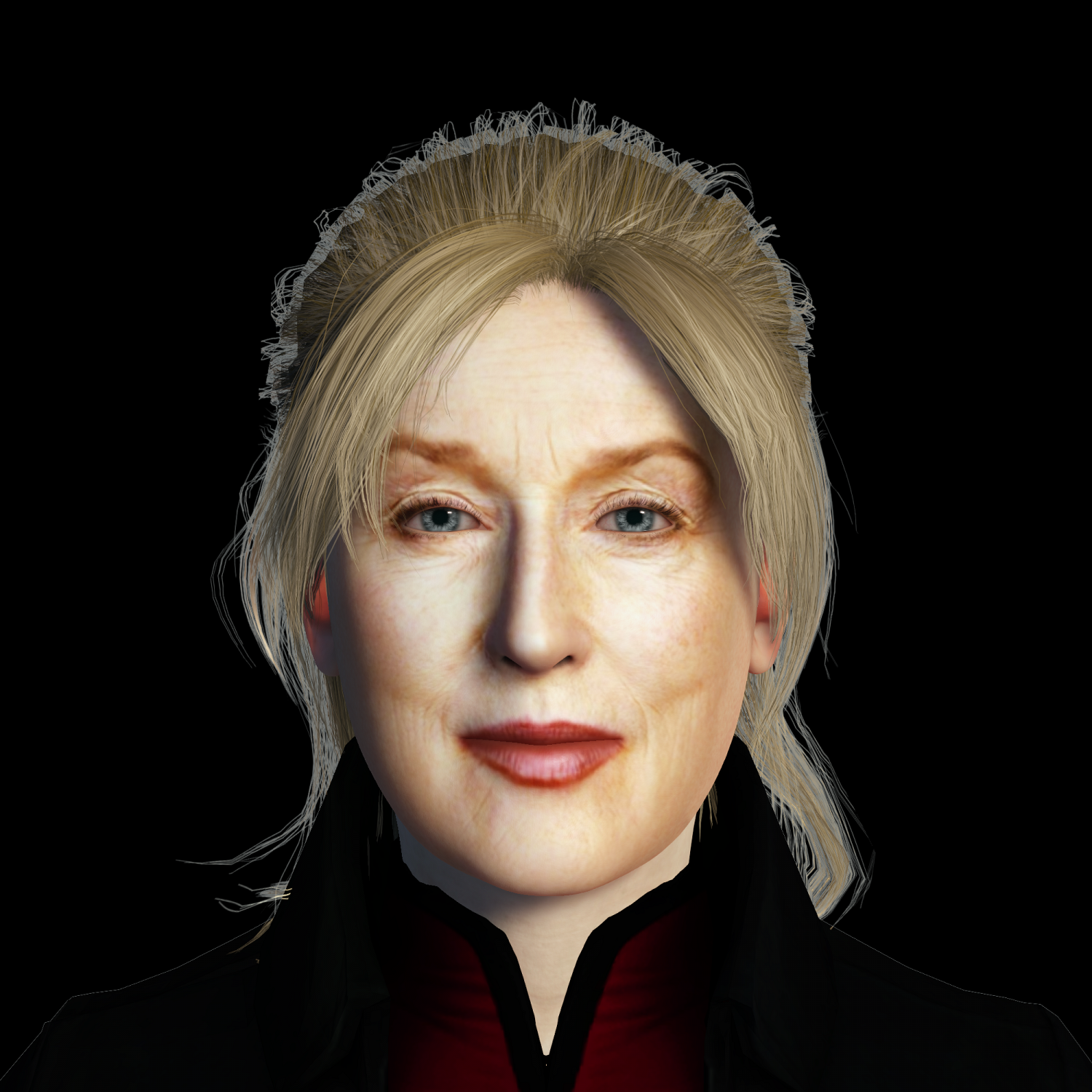 Meryl Streep 3D Rigged Model Ready For Animation 3D Модель In.