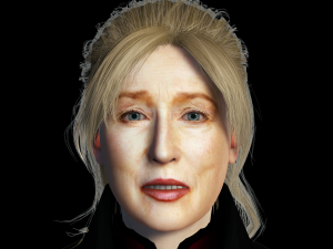 Meryl Streep 3D Rigged model ready for animation 3D Модель