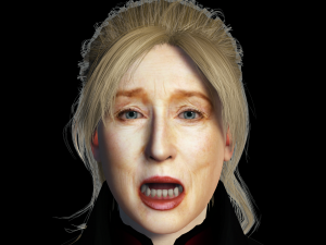 Meryl Streep 3D Rigged model ready for animation 3D Модель