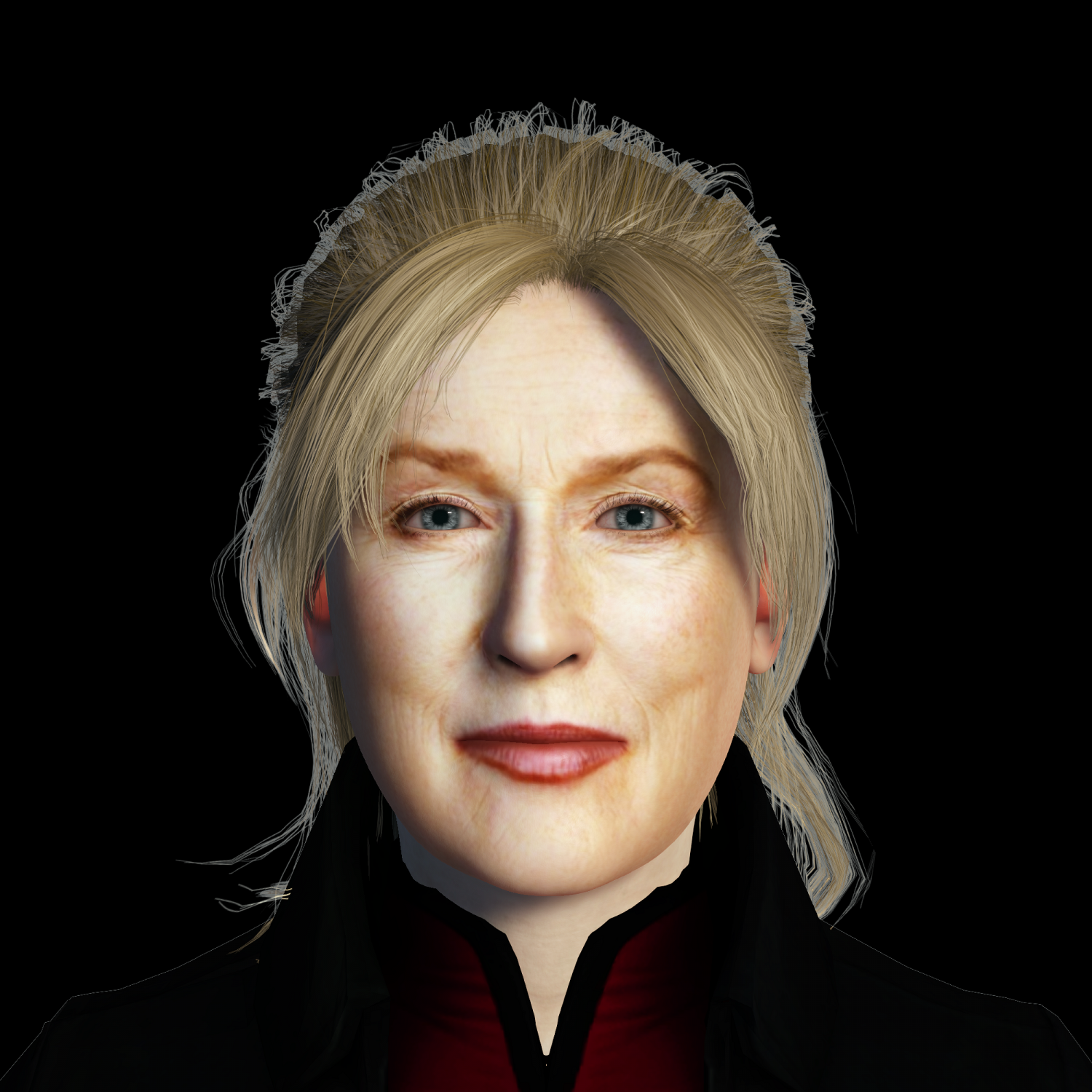 Meryl Streep 3D Rigged Model Ready For Animation 3D Модель In.