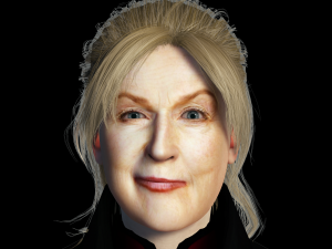 Meryl Streep 3D Rigged model ready for animation 3D Модель