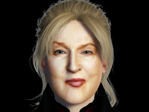 Meryl Streep 3D Rigged model ready for animation 3D Модель