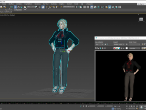 Meryl Streep 3D Rigged model ready for animation 3D Модель
