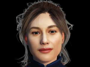Olga Kurylenko 3D Rigged model ready for animation 3D Модель