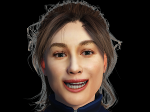 Olga Kurylenko 3D Rigged model ready for animation 3D Модель