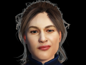 Olga Kurylenko 3D Rigged model ready for animation 3D Модель