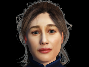 Olga Kurylenko 3D Rigged model ready for animation 3D Модель