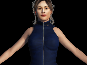Olga Kurylenko 3D Rigged model ready for animation 3D Модель