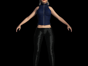 Olga Kurylenko 3D Rigged model ready for animation 3D Модель