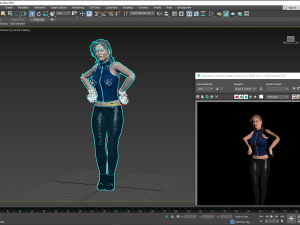Olga Kurylenko 3D Rigged model ready for animation 3D Модель