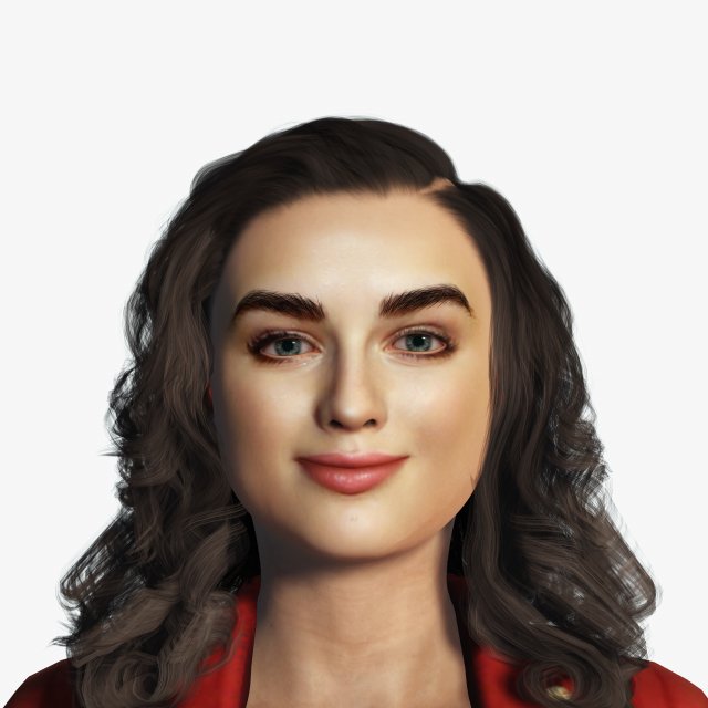 Joey King 3D Rigged model ready for animation Model 3D .c4d .max .obj .3ds .fbx .stl .blend 
