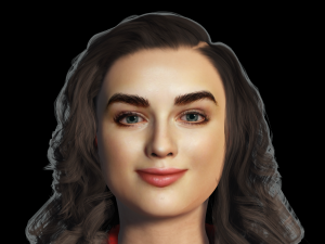 Joey King 3D Rigged model ready for animation Model 3D