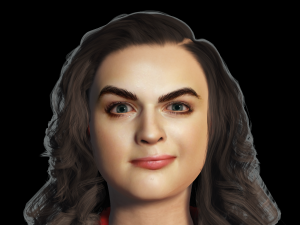 Joey King 3D Rigged model ready for animation Model 3D