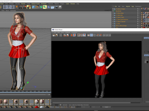 Joey King 3D Rigged model ready for animation Model 3D