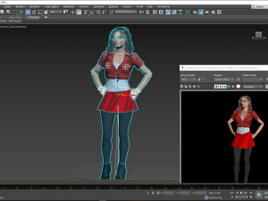 Joey King 3D Rigged model ready for animation Model 3D
