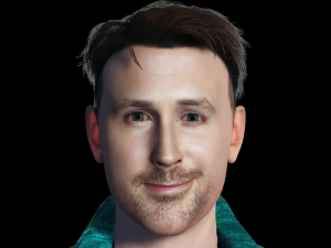 Ryan Gosling 3D Rigged model ready for animation Modèle 3D