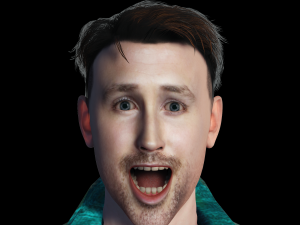 Ryan Gosling 3D Rigged model ready for animation Modèle 3D