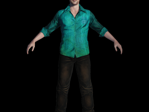 Ryan Gosling 3D Rigged model ready for animation Modèle 3D