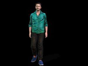 Ryan Gosling 3D Rigged model ready for animation Modèle 3D