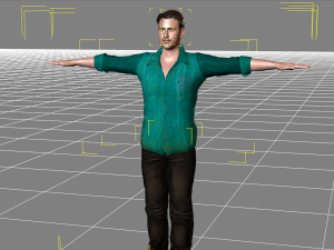 Ryan Gosling 3D Rigged model ready for animation Modèle 3D