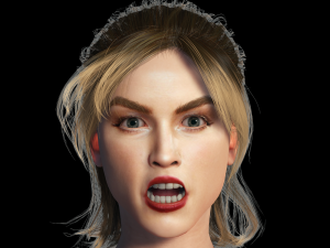 Amber Heard 3D Rigged model ready for animation 3Dモデル