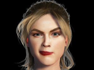 Amber Heard 3D Rigged model ready for animation 3Dモデル
